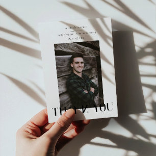 eleganter, moderner Script-Abschluss danke Karte