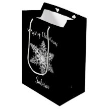 Eleganter, moderner silberner Schneeflocken