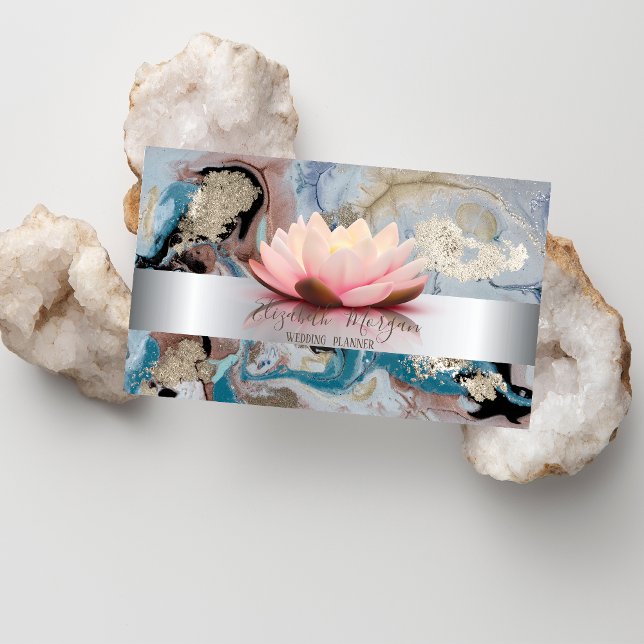 Eleganter, moderner Silberstreifen am Lago Maggior Visitenkarte (Von Creator hochgeladen)