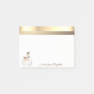 Eleganter Moderner Stylischer Hirsch Post-it Klebezettel