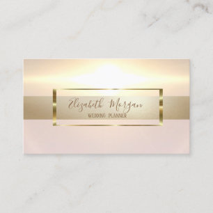 Eleganter Moderner Trendiger Glänzender Goldener R Visitenkarte