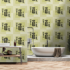 Eleganter moderner Typografie Gelber Grüner Nebel Tapete