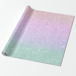 Eleganter, moderner und stilvoller Mermaid-Glitzer Geschenkpapier