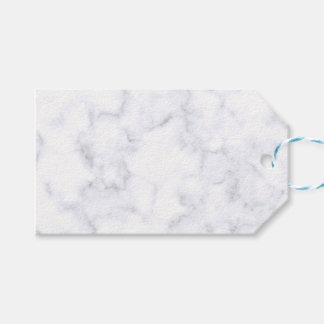 Eleganter moderner weißer Marmor Geschenkanhänger