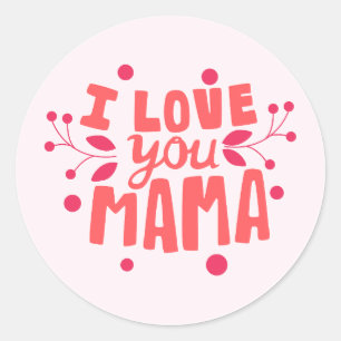 Eleganter Mom-Sticker   Mutters Leben Runder Aufkleber
