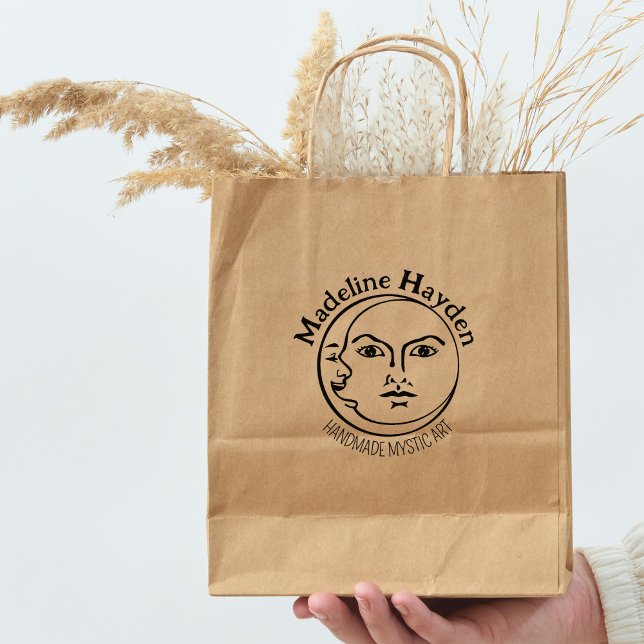 Eleganter Mond, Mystic Custom Logo, Large Gummistempel (Von Creator hochgeladen)