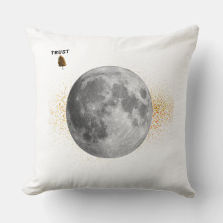Eleganter Mond und Sternennacht-Wurfkissen Kissen