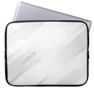 Eleganter monochromer Hintergrund mit Individuelle Laptopschutzhülle