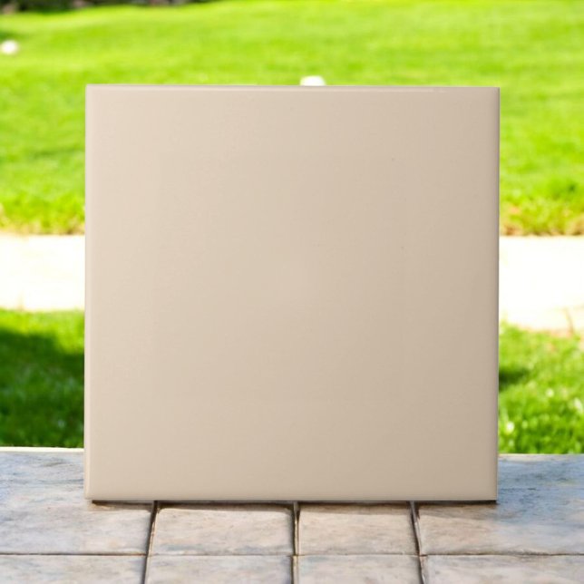 Eleganter monochromer Putty Modern Earth Tone Fliese (Von Creator hochgeladen)