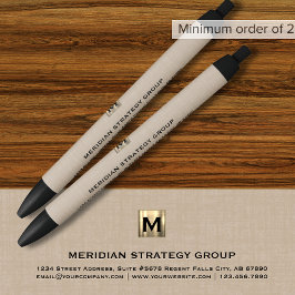 Eleganter Monogram Writing Pen for Business Kugelschreiber