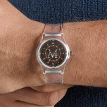 eleganter monogramm brauner, schick Silikonstreife Armbanduhr<br><div class="desc">Elegantes personalisiertes Monogramm minimalistisch braunes Silicone Strap Clear Watch können Sie ändern Schriftart Farbe,  Größe und Stil. Großartig als Trauzeugen Geschenk,  Hochzeitsgeschenk und vieles mehr.</div>
