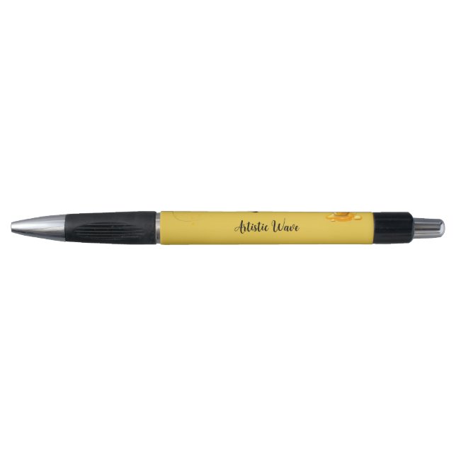 Eleganter Monogramm Honigtopf Stift (Vorderseite)