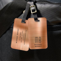 Eleganter Monogramm-Kupfer