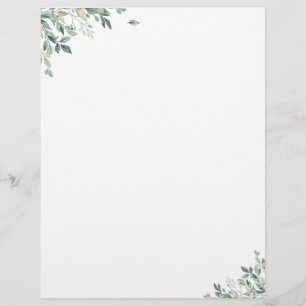 Eleganter Monogramm-Moderner Letterhead Briefbogen