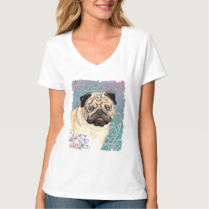Eleganter Mops T-Shirt