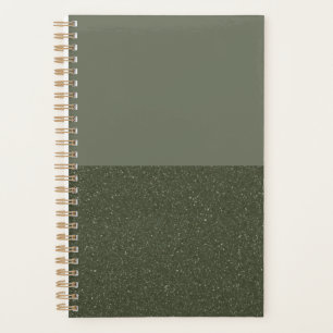 Eleganter Moss Green Custom Planer mit Texturierun