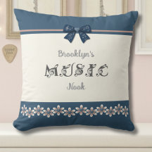 Eleganter Musiker Blauer Blumiger Musiksalon