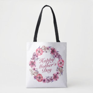 Eleganter Muttertag Blumenstrauß Tote Beutel Tasche