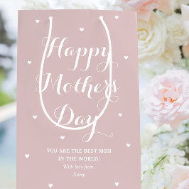 Eleganter Muttertag Personalisierter Name Dusty Pi Mittlere Geschenktüte