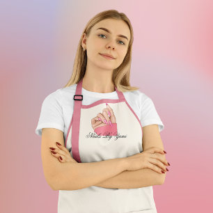 Eleganter Nagelkünstler, Maniküre Schürze