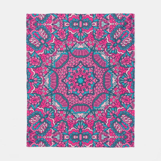 Eleganter, nahtloser Muster Duschvorhang Fleecedecke (Vorderseite)