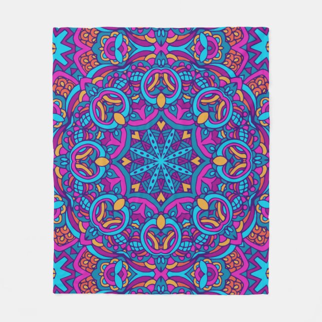 Eleganter, nahtloser Muster Duschvorhang Fleecedecke (Vorderseite)