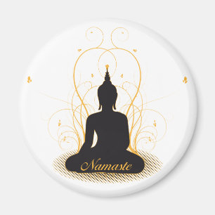 Eleganter Namaste Buddha Magnet
