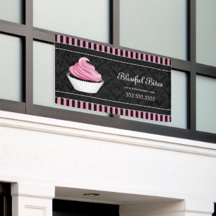 Eleganter Name der Bäckerei Cupcake Banner