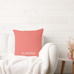Eleganter Name der Coral Coral - Personalisiert Kissen