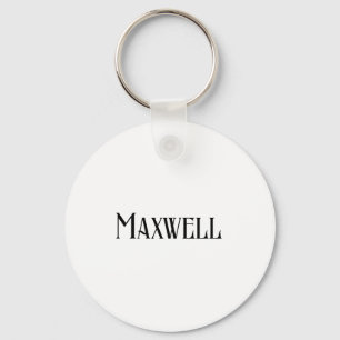 Eleganter Name der schwarzen Typografie Schlüsselanhänger