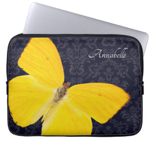 Eleganter Name des Gelben Schmetterlings Laptopschutzhülle