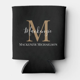 Eleganter Name des Personalisierten Monogrammes Dosenkühler