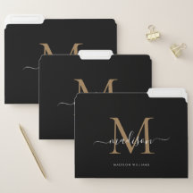 Eleganter Name für das Schwarze Gold Monogram