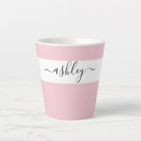 Eleganter Name in Script Typografie Pink