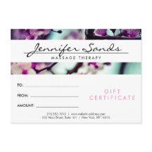 ELEGANTER NAME mit CHERRY BLOSSOMS Geschenkgutsche