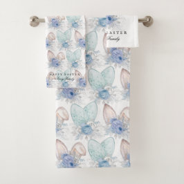 Eleganter Name Ostersonnigen Ohren Badhandtuch Set