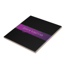 Eleganter Name und Mit Monogramm Initial/s Fliese