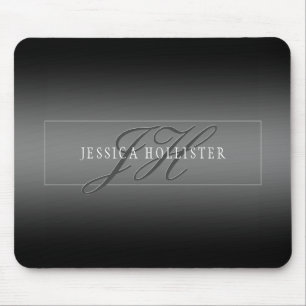 Eleganter Name und Mit Monogramm Initialen Schwa Mousepad