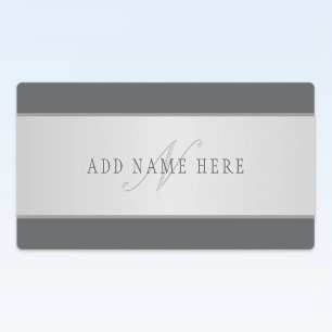 Eleganter Name und Monogrammschrift (oder anderer Etiketten