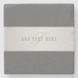 Eleganter Name und Monogrammschrift (oder anderer  Steinuntersetzer