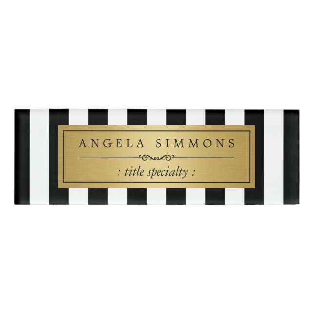 Eleganter Namenschild (Vorderseite)