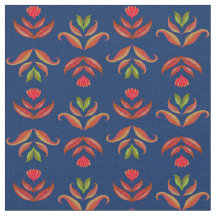 Eleganter Navy Blauer Folk Rustikaler, gemütlicher