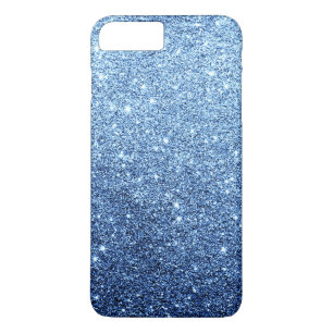 Eleganter Navy Blue Glitzer Luxus iPhone 8 Plus/7 Plus Hülle