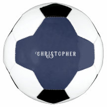 Eleganter Navyblauer Fußball mit individuellem Nam
