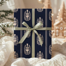Eleganter Navyblauer Nussknacker