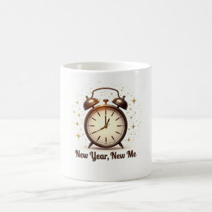 Eleganter Neujahrs-Neue-Mich-Becher Kaffeetasse