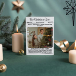 Eleganter Newsletter Moderne Fotogalerie Weihnacht Feiertagskarte