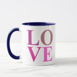 Eleganter, Niedlicher Platz der LIEBE in rosa Farb Tasse