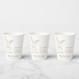 Eleganter Niedlicher, sonniger Rosa Kindergeburtst Pappbecher