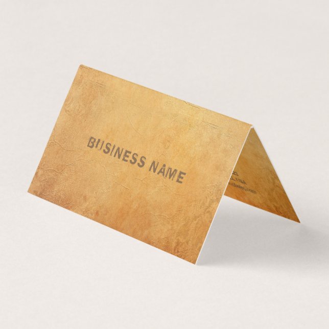 Eleganter Nostalgischer Altpapier-Look gestresster Visitenkarten (Vorderseite)